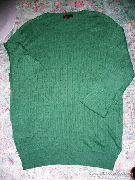 Zöld pulcsi, baumwolle 100%, XL
