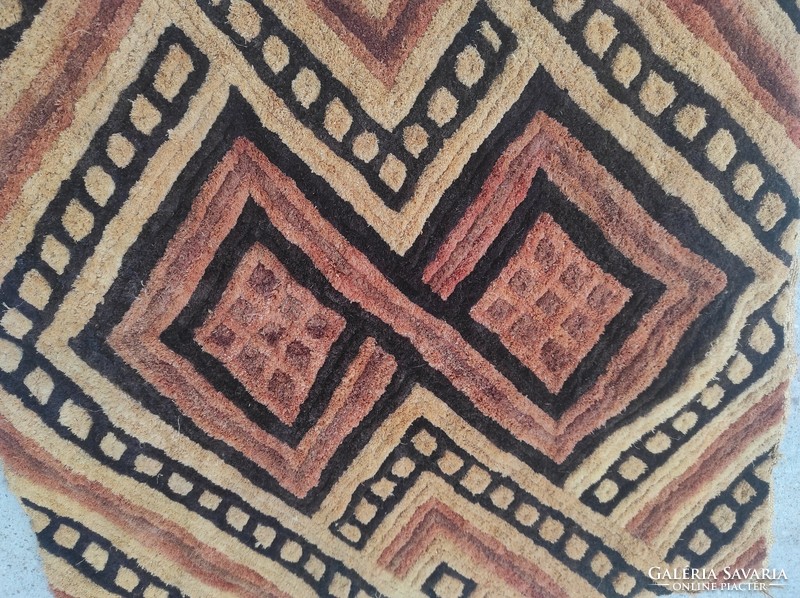 African woven cuba ethnic group congo africa folk art schowa tablecloth 825 6276