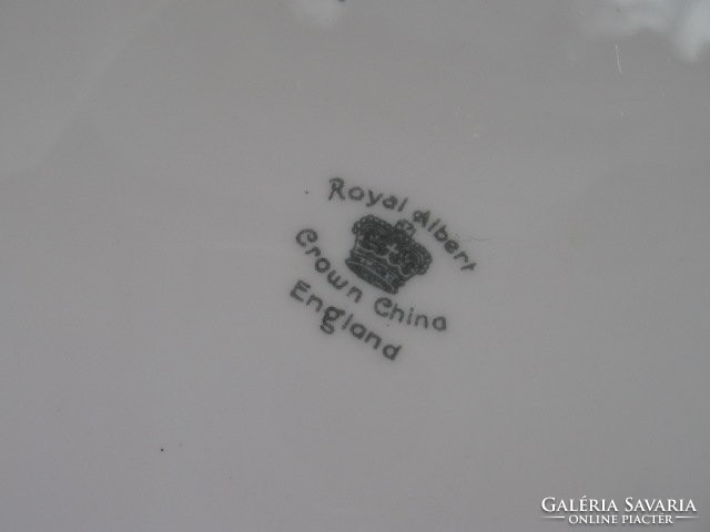 English royal albert bowl with 3 small plates