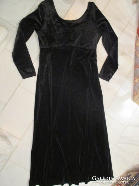 New marks&spencer silk velvet stretch long dress