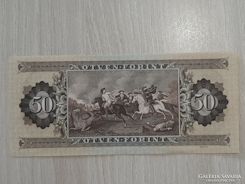50 forint bankjegy 1975 UNC ropogós Ritka bankjegy