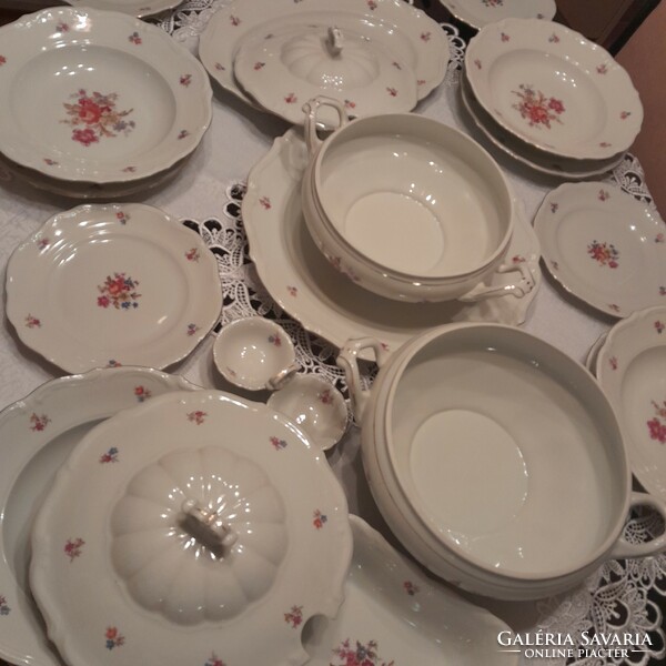 Antique 24-piece Polish porcelain tableware