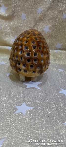 Ceramic ikebana hedgehog