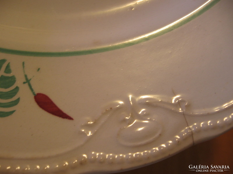 Retro GRÁNIT tányérok:kolibri madárkás és flamingó virágos gyöngyös alapra