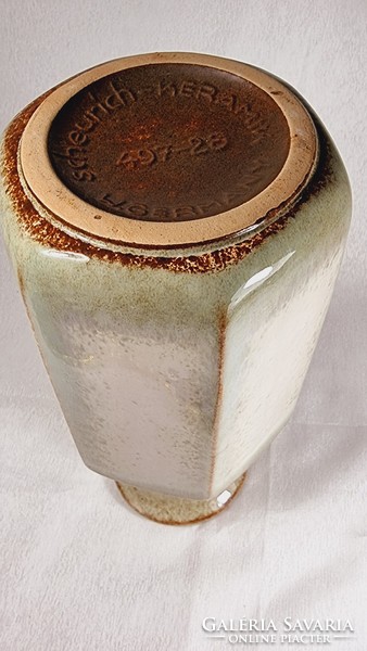 West German scheurich ceramics 497-28 studio vase / jug 1960s-70s.