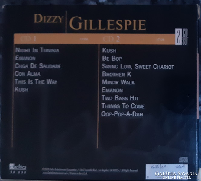 Dizzy gillespie jazz cd double