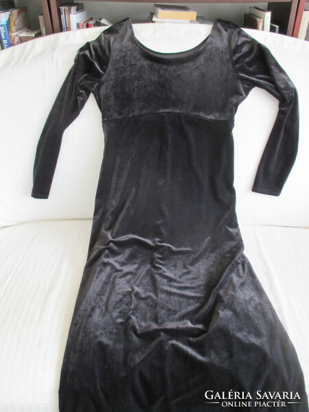 New marks&spencer silk velvet stretch long dress