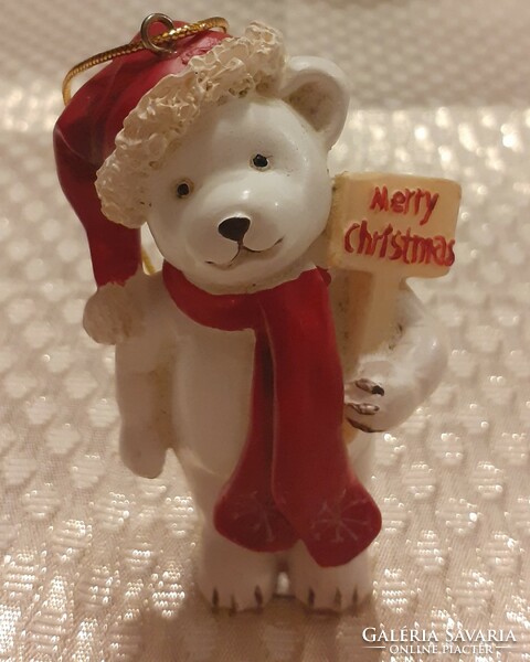 Christmas ice bears, teddy bears, Christmas tree decoration, seneca design