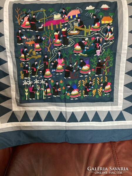 Handmade tablecloth bought in Asia