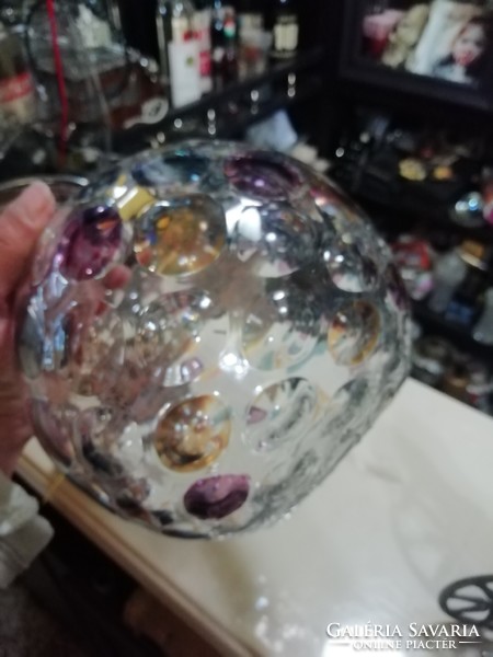 Retro glass spherical flawless vase