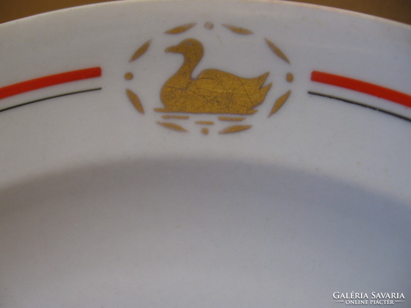 Zsolnay antik tányér Aranykacsa vendéglő