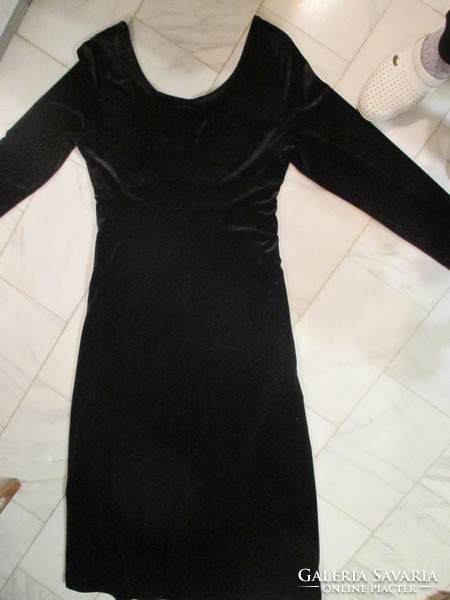 New marks&spencer silk velvet stretch long dress