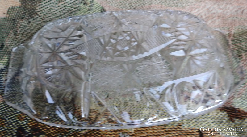 Régi osztott üveg tál