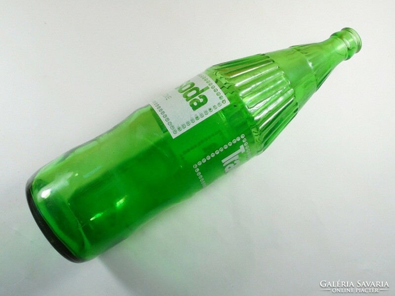 Retro traubisoda soda glass bottle - painted inscription - 1 liter