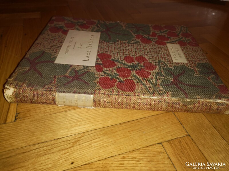 Art deco book binding 1913 French aux lacs italiens gabriel faure 1913