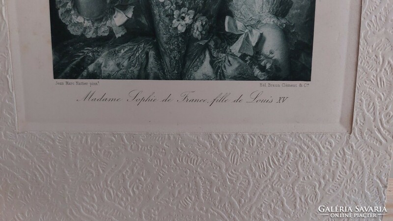 (K) Eredeti Hél Braun Clement Heliogravure litográfia 17x25 cm lapméret