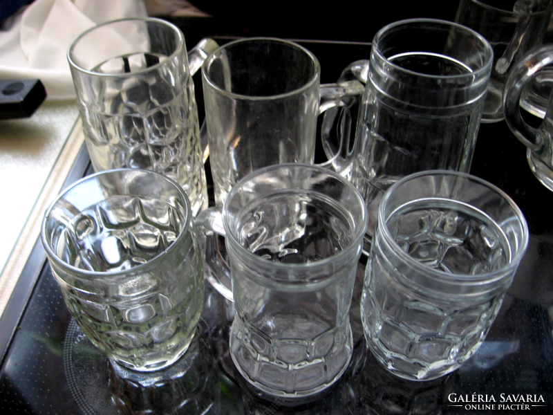 2 retro mixed small jugs, glasses
