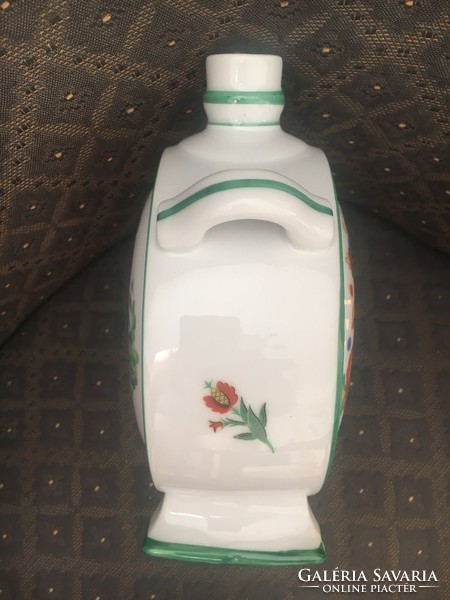 Nagy méretű Zsolnay porcelán kulacs - 19,5 cm!