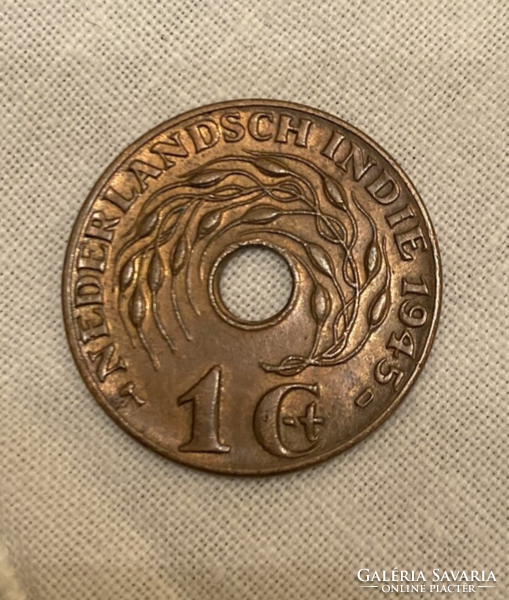 Holland Kelet India 1 cent 1945 I. Vilma (A12)