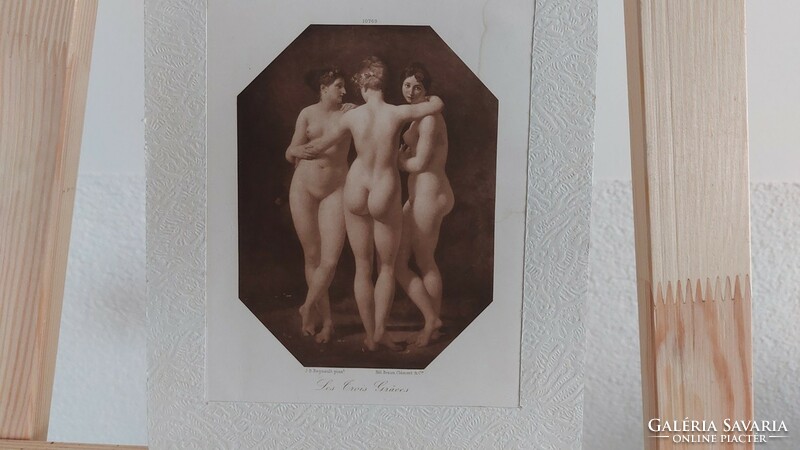 (K) Eredeti Hél Braun Clement Heliogravure litográfia 17x25 cm lapméret