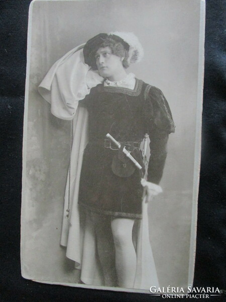 Circa 1920, actor oszkár beregy, original large marked hardback photo photograia photo