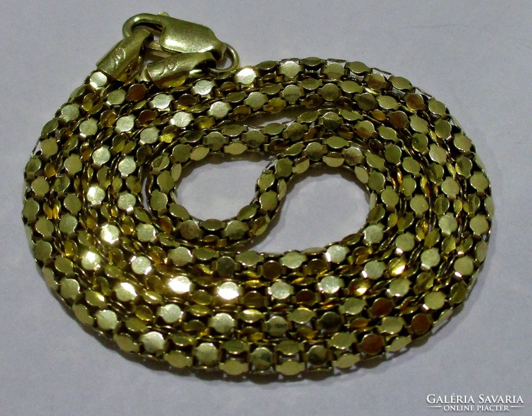 Beautiful old gold-plated silver necklace with a special pattern