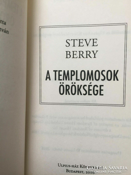 Steve Berry: The Templar Legacy /2010/