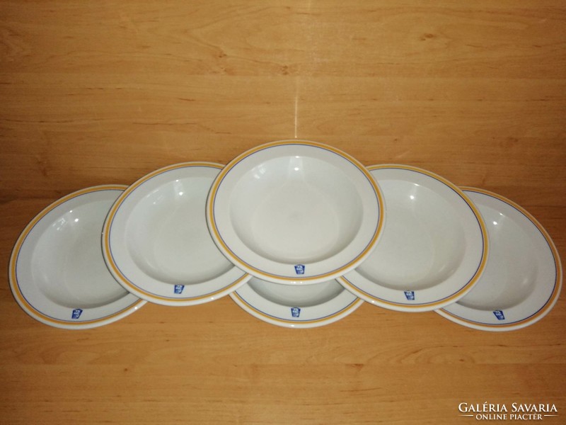 Alföldi porcelain csmvv soup bowl with 6 deep plates (bb)