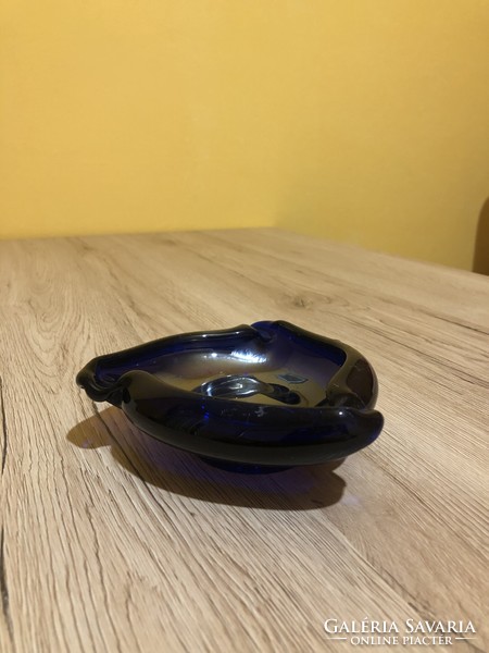 Czech glass ashtray