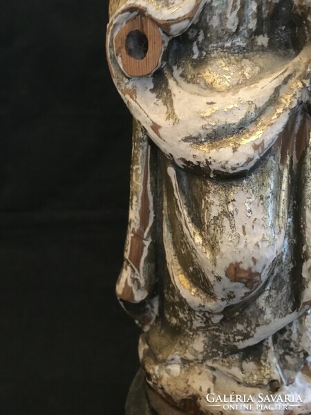 Xviii.-Xix.Sz.I. Wooden statue of Mary with baby Jesus!! 33 cm!!!