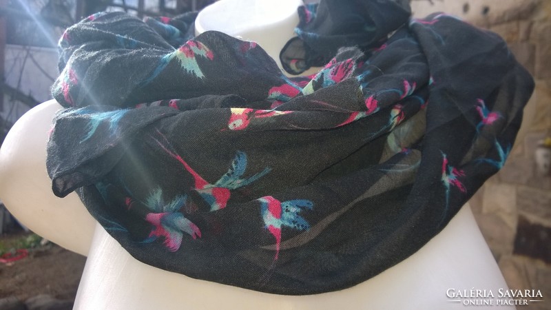 Great colors-flying birds stole, scarf 160x67 cm