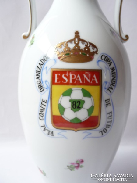 Herend vase on the occasion of the '82 World Cup in Spain