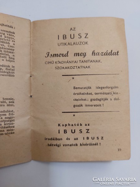 Old 1953 thermal water ibus travel guide small booklet