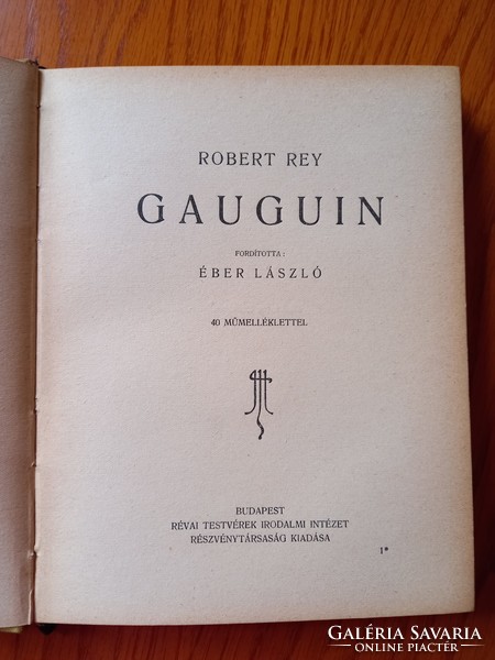 Robert Rey - Gauguin 1928. régiség