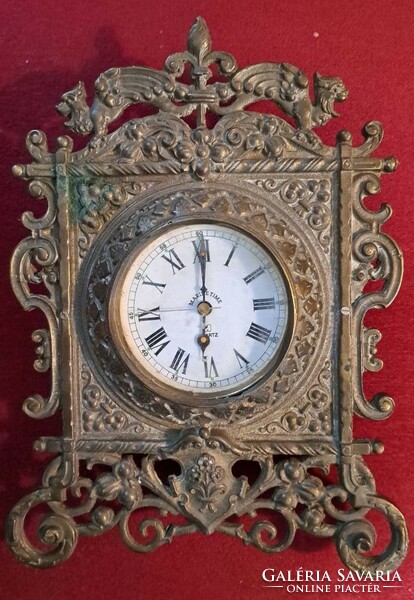 Antik barokk bronz óra.