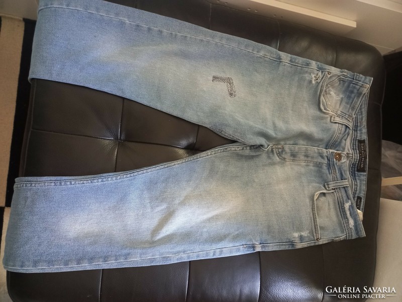 Blue denim women's jeans pants (34)