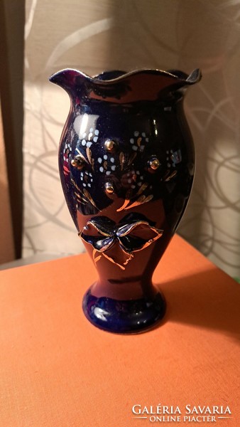 Cobalt blue vase