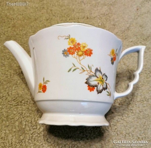 Zsolnay flower pattern teapot