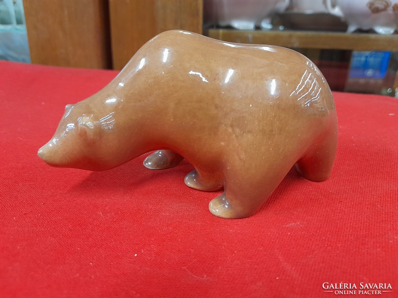 Art deco ceramic brown bear.