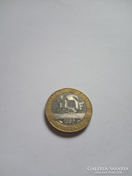 10  Frank ( Francs ) Franciaország  1990 ! ( 2 )