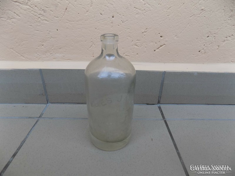 Antik feliratos szódásüveg Béres János Bedeg (1)