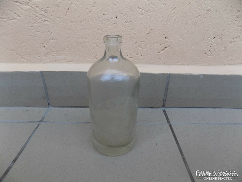 Soda bottle with antique inscription (1)