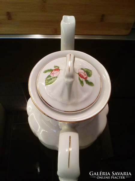 Old walbrzych, Polish porcelain coffee and mocha set in display case