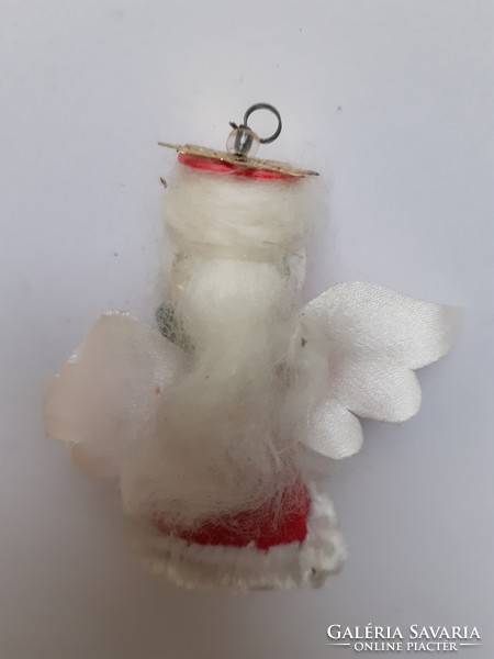 Old glass Christmas tree ornament red angel glass ornament