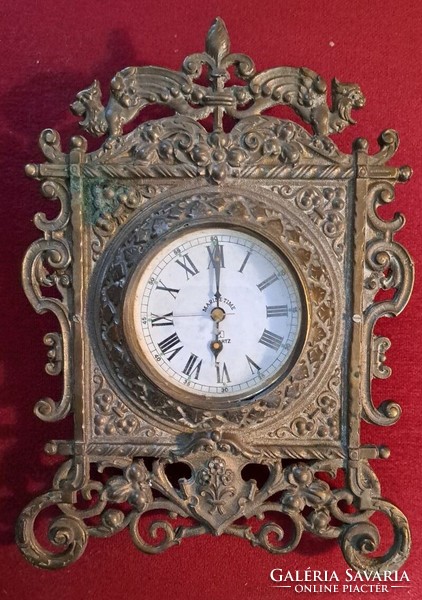 Antik barokk bronz óra.