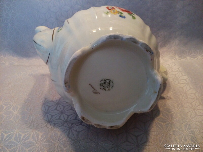 Bavaria alka kunst kronach coffee and tea pot / old, antique German porcelain /
