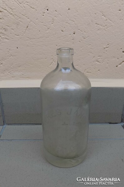 Soda bottle with antique inscription (1)