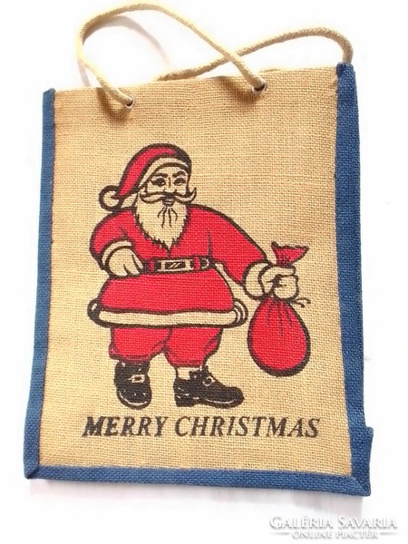 Hatalmas karácsonyi ajándék zacskó akasztós harisnya zokni Mikulás szán télapó angyal kandalló dísz