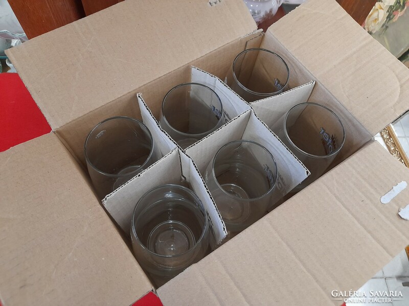 Zipfer beer glass, mug, 6 new 0.5 liter set, in box.