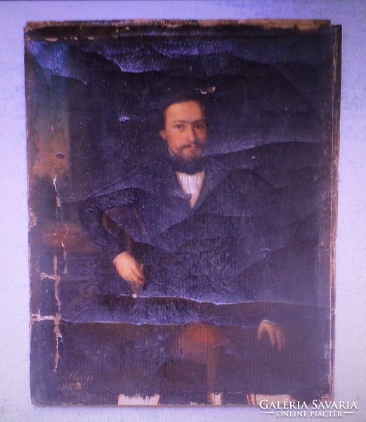 Star Louis. Portrait of József Tauffer. 1852